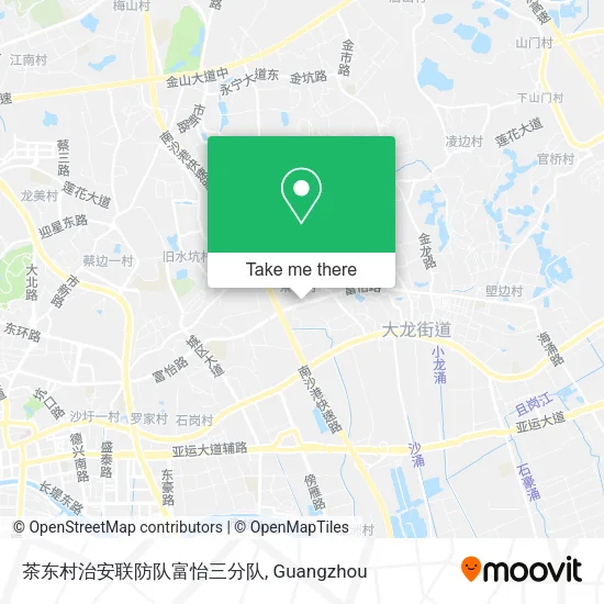 茶东村治安联防队富怡三分队 map
