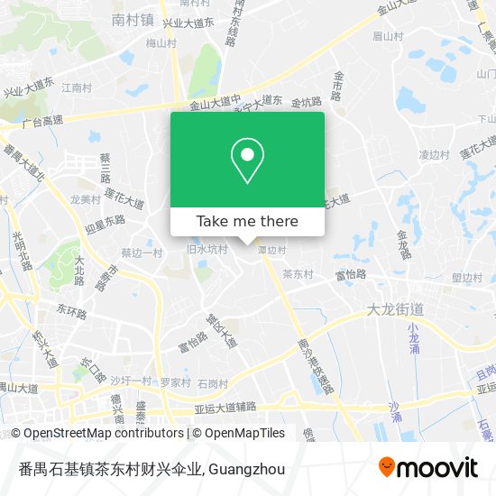 番禺石基镇茶东村财兴伞业 map