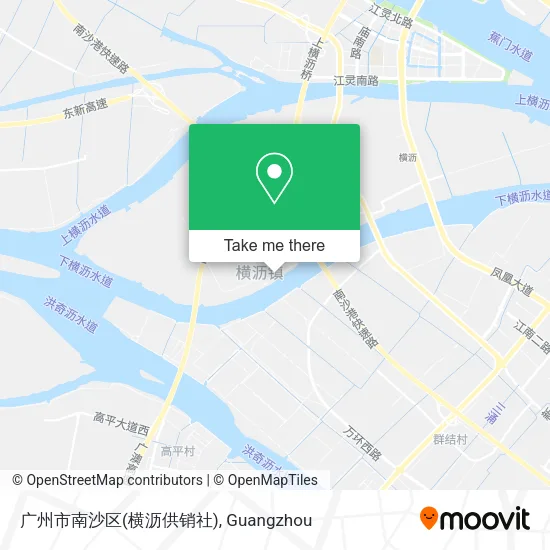 广州市南沙区(横沥供销社) map