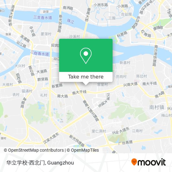 华立学校-西北门 map
