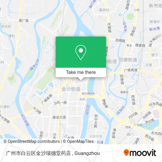 广州市白云区金沙瑞德堂药店 map