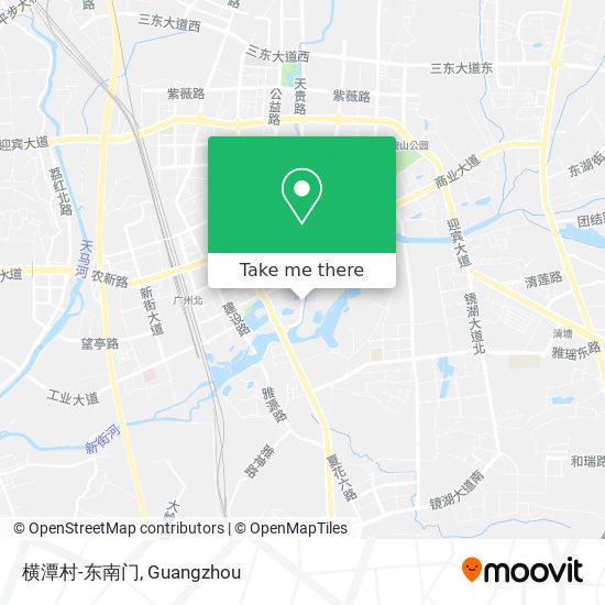 横潭村-东南门 map