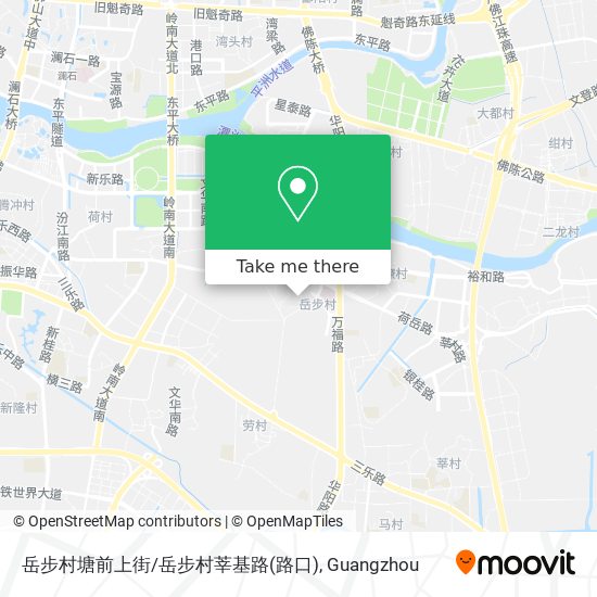 岳步村塘前上街/岳步村莘基路(路口) map