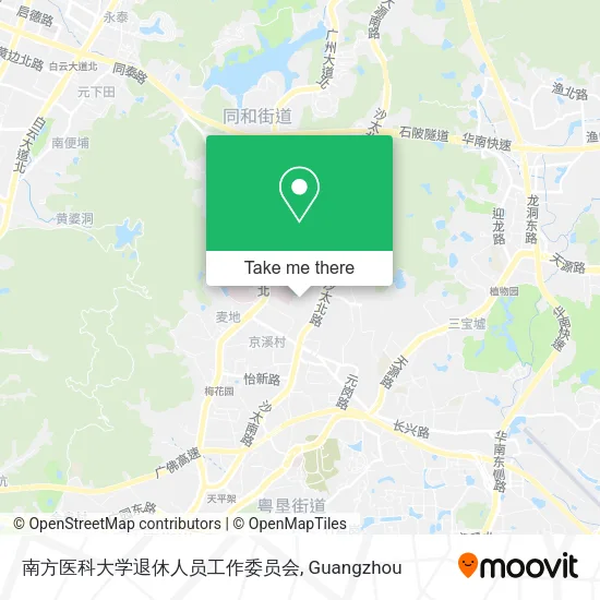 南方医科大学退休人员工作委员会 map
