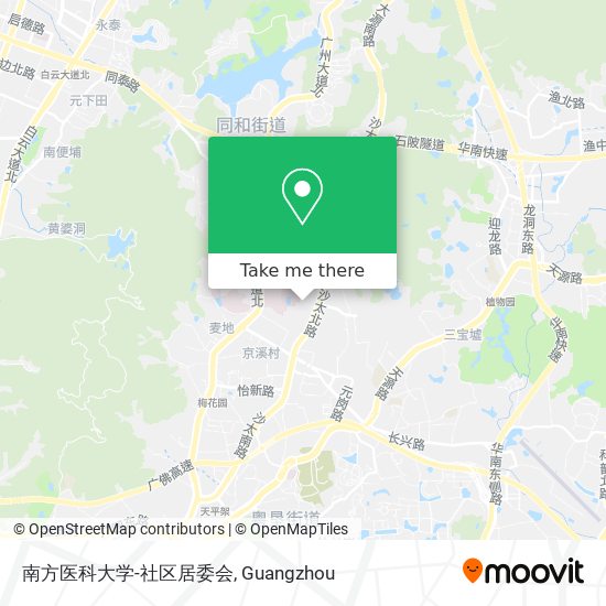 南方医科大学-社区居委会 map