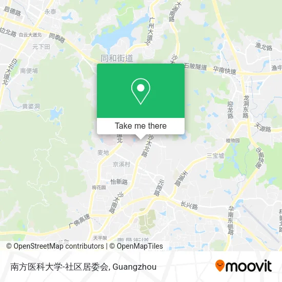 南方医科大学-社区居委会 map