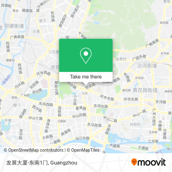 发展大厦-东南1门 map