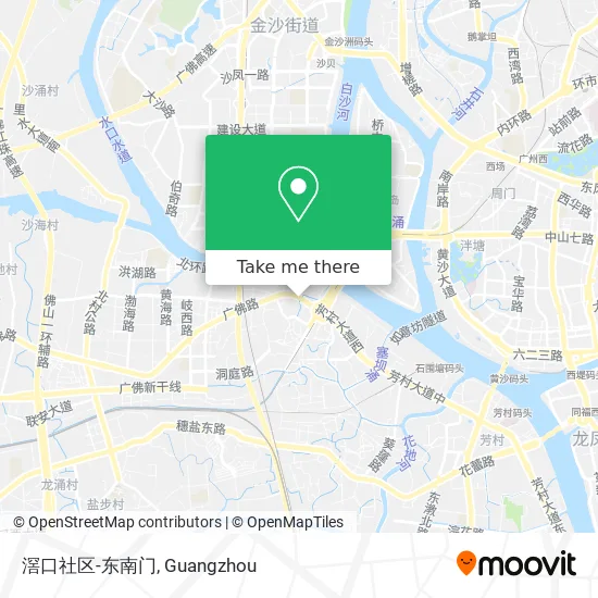 滘口社区-东南门 map