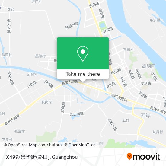 X499/景华街(路口) map