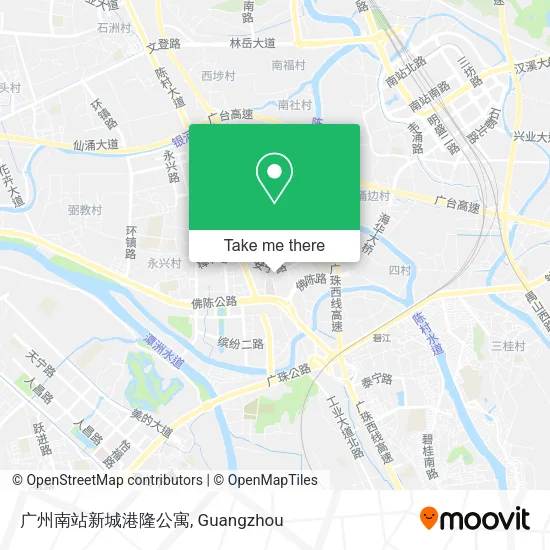 广州南站新城港隆公寓 map