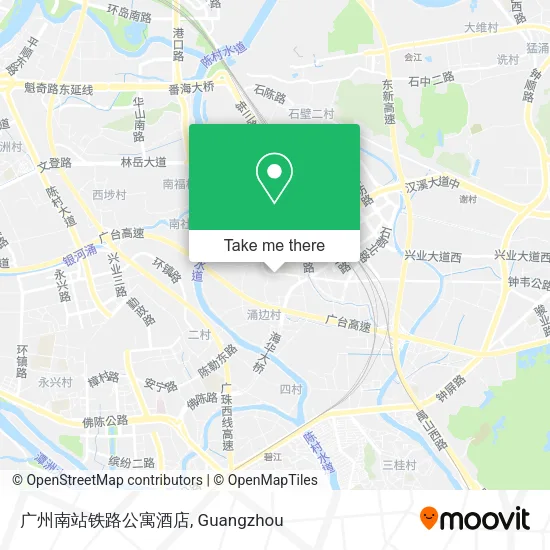 广州南站铁路公寓酒店 map