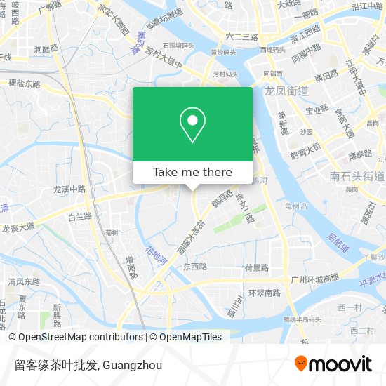 留客缘茶叶批发 map
