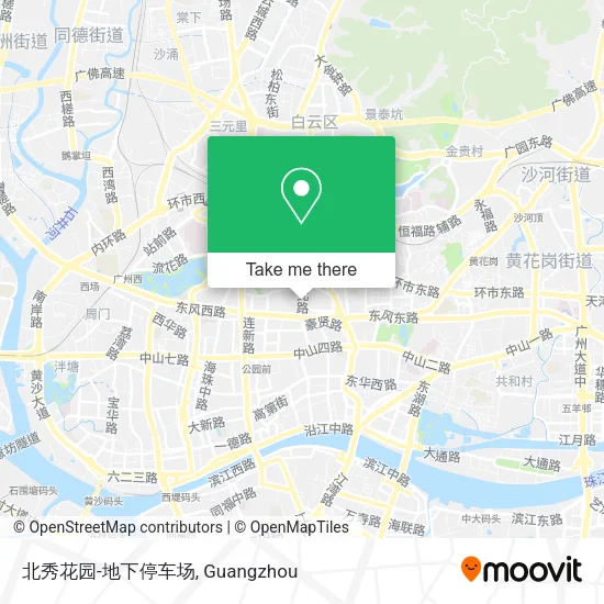 北秀花园-地下停车场 map