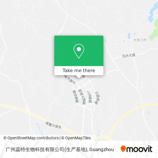 广州蕊特生物科技有限公司(生产基地) map