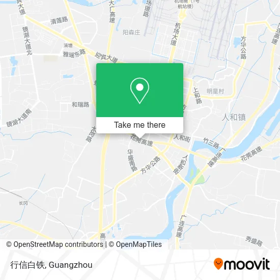 行信白铁 map