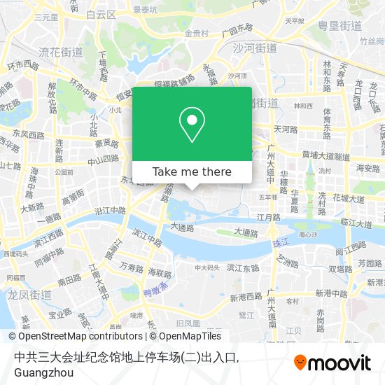 中共三大会址纪念馆地上停车场(二)出入口 map