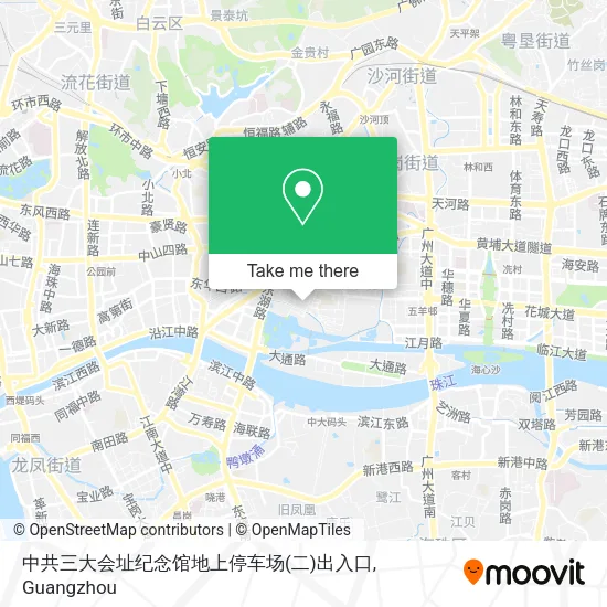 中共三大会址纪念馆地上停车场(二)出入口 map