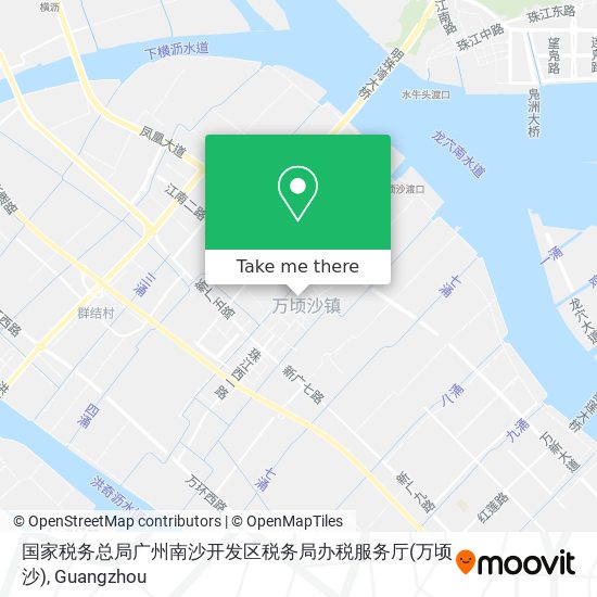 国家税务总局广州南沙开发区税务局办税服务厅(万顷沙) map