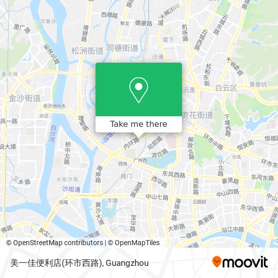 美一佳便利店(环市西路) map