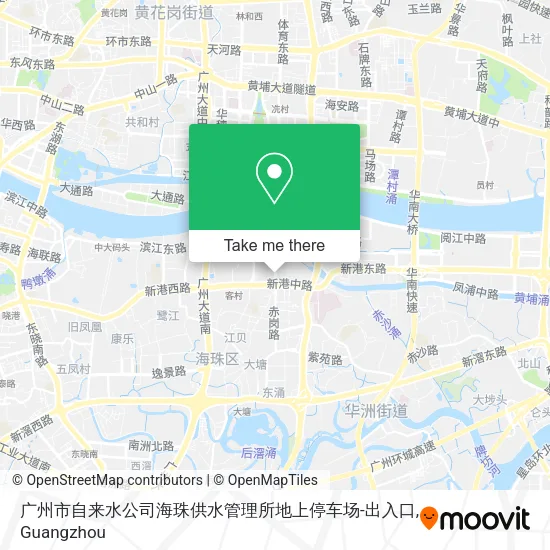 广州市自来水公司海珠供水管理所地上停车场-出入口 map