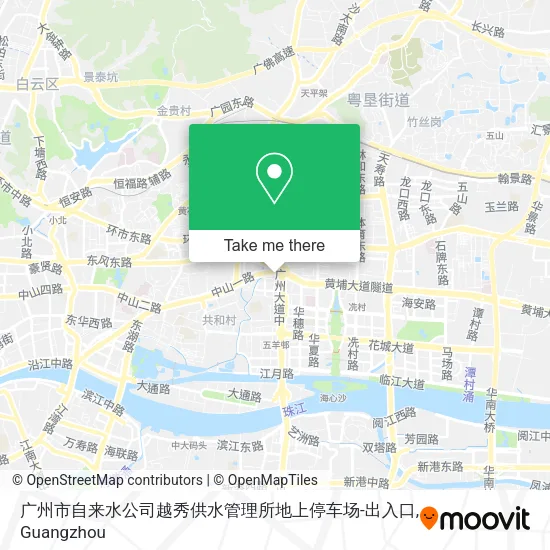 广州市自来水公司越秀供水管理所地上停车场-出入口 map