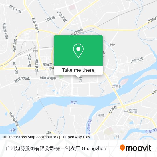 广州妲芬服饰有限公司-第一制衣厂 map
