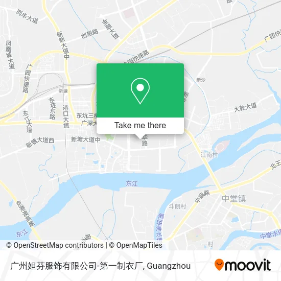 广州妲芬服饰有限公司-第一制衣厂 map