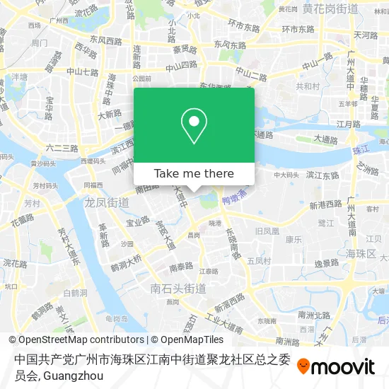 中国共产党广州市海珠区江南中街道聚龙社区总之委员会 map