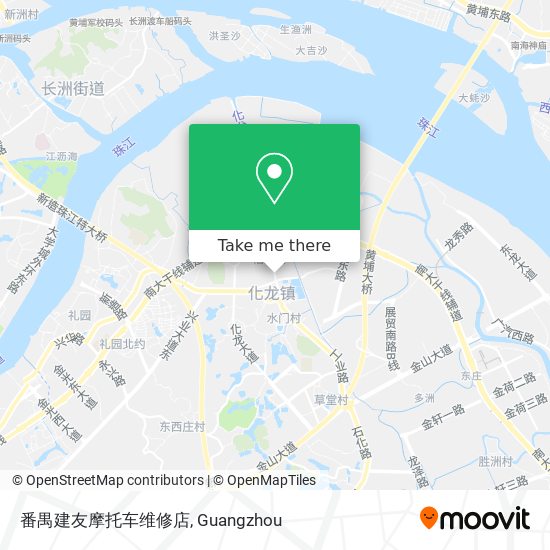 番禺建友摩托车维修店 map