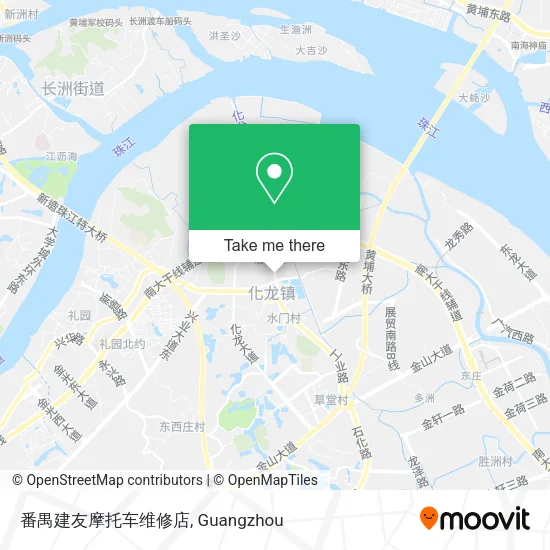 番禺建友摩托车维修店 map