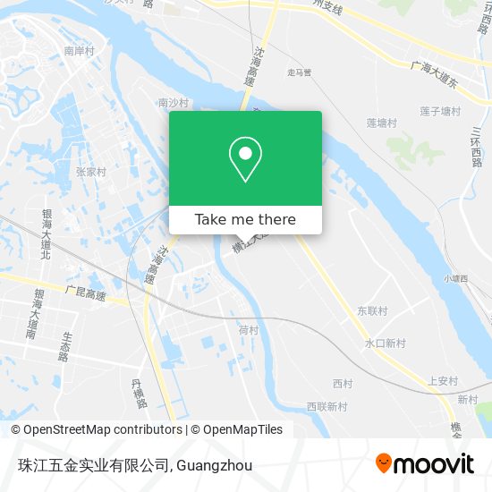 珠江五金实业有限公司 map
