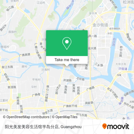 阳光美发美容生活馆半岛分店 map