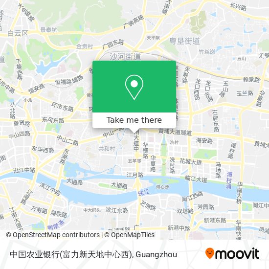 中国农业银行(富力新天地中心西) map