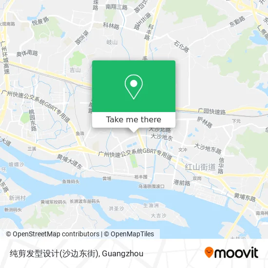 纯剪发型设计(沙边东街) map