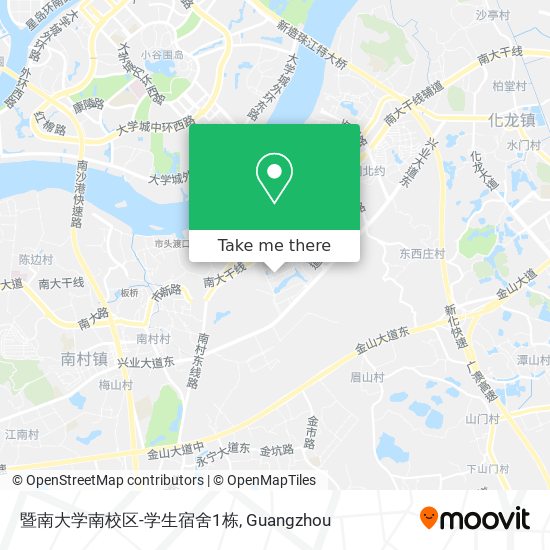 暨南大学南校区-学生宿舍1栋 map
