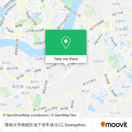 暨南大学南校区地下停车场-出口 map