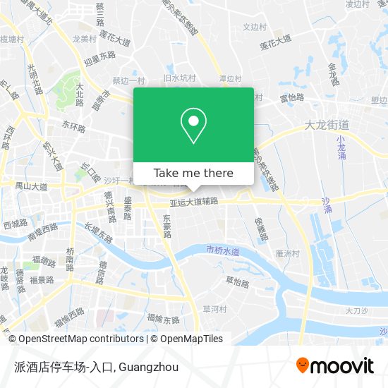 派酒店停车场-入口 map
