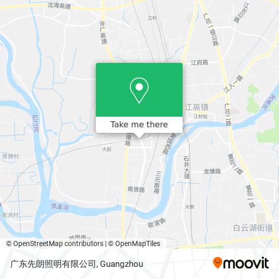 广东先朗照明有限公司 map