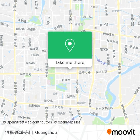 恒福·新城-东门 map
