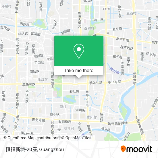 恒福新城-20座 map