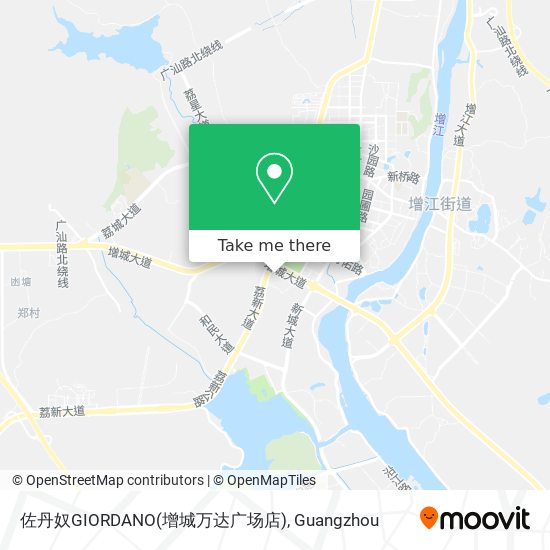 佐丹奴GIORDANO(增城万达广场店) map