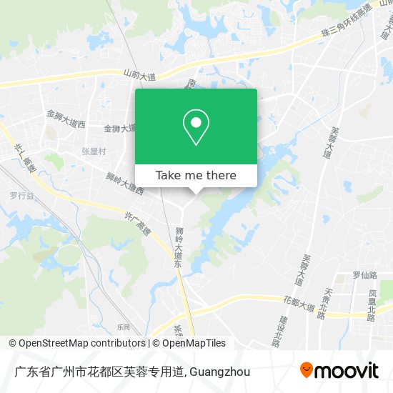 广东省广州市花都区芙蓉专用道 map