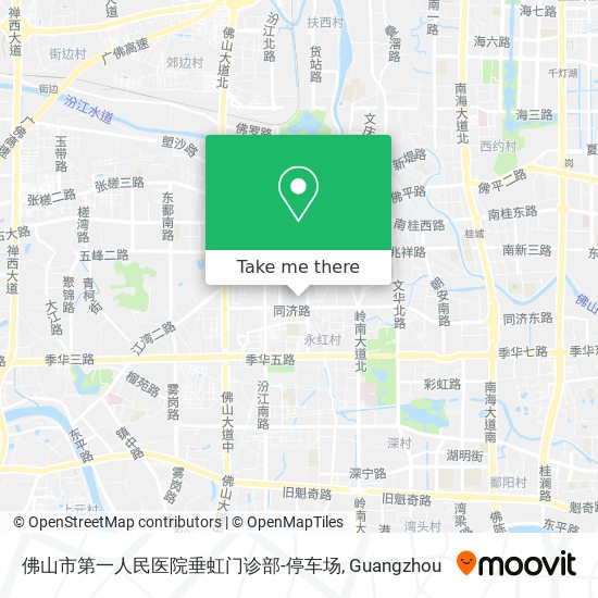 佛山市第一人民医院垂虹门诊部-停车场 map