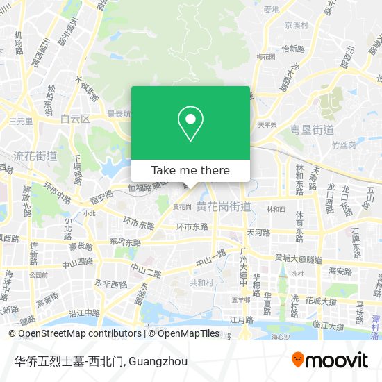 华侨五烈士墓-西北门 map