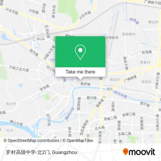 罗村高级中学-北2门 map