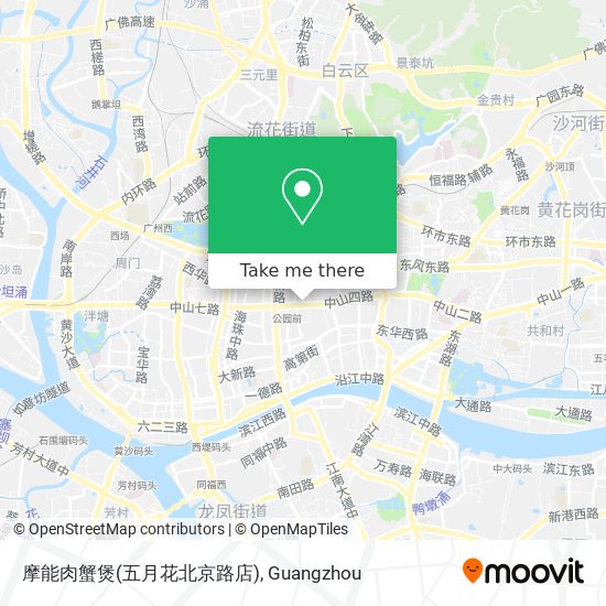 摩能肉蟹煲(五月花北京路店) map