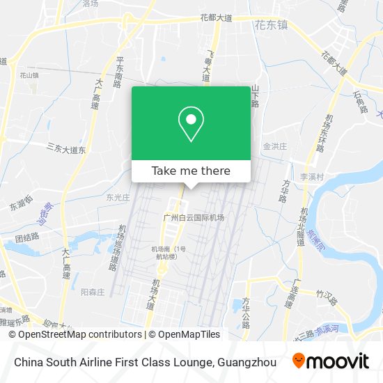 China South Airline First Class Lounge map