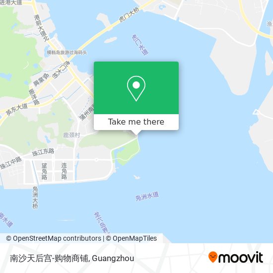 南沙天后宫-购物商铺 map