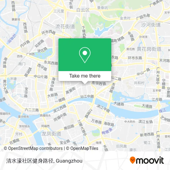 清水濠社区健身路径 map