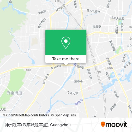 神州租车(汽车城送车点) map
